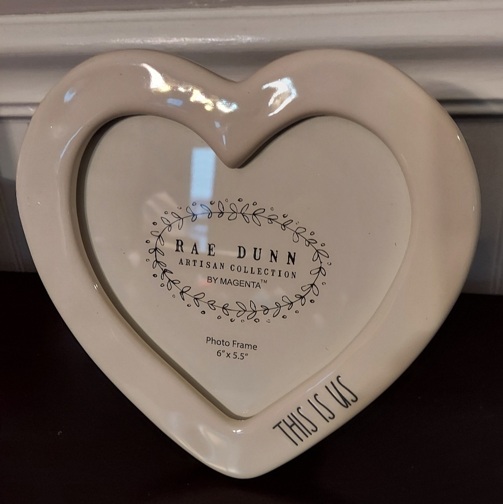 Rae Dunn heart shape frame